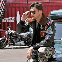가죽 블랙 탑건 maverick g1 자켓 유럽 사이즈 밀리터리 스타일 천연 양피 가을