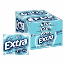 엑스트라 EXTRA Gum 스무스 민트 미국 무설탕 츄잉 껌 15개입 10팩