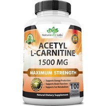 나우푸드 nac 영양제 NACC nacl 아세틸 L-카르니틴 1500 mg 고효능 자연 에너지 생산 지원 스포츠 영양 기억력/초점 - 100 베지 캡슐