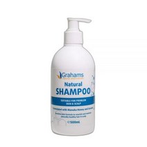 GRAHAMS 내추럴 샴푸 500mL_가려운 민감성 두피 99자연유래성분, 상세페이지 참조, FREE