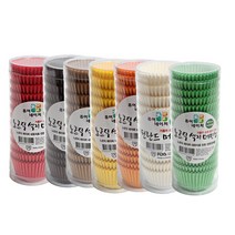 더팩컴퍼니 노르딕색지 머핀컵40mm 7종, 1통, 크라프트