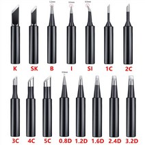 동용접봉900M-T 납땜 인두 순수 구리 헤드 세트 핫 베어 용접 전기 팁 내부 5 개, 12 900M-T-1.2D
