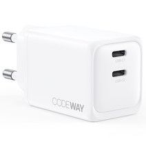 코드웨이 45W PD C타입 초 고속 충전기 어댑터, 크림 화이트, 1개