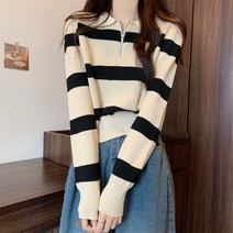 라이프랩 여성 반집업 카라 니트 티셔츠
