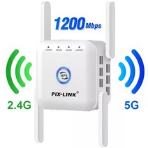 와이파이공유기 LTE라우터 PIXLINK 무선 와이파이 리피터 5G 와이파이 부스터 2.4G 5Ghz 와이파이 익스텐더, 01 Dual 5G 2.4G W_02 UK plug