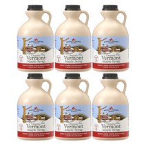 히든스프링 버몬트 메이플 시럽 와플 직구 유기농 설탕 단풍당 946ml(32oz)x6