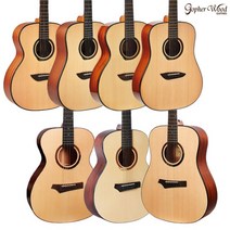 고퍼우드 입문용기타 G110 G100 G111 G101 i110 i110s i100 -스트링 9셋 선물제공, G101 (유광 드레드넛)