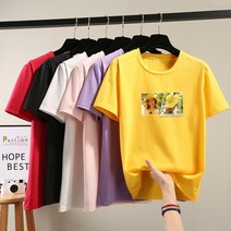 [오늘발송] 스타일아유 쉬즈 프린팅 반팔 찰랑매력 여성용 티셔츠
