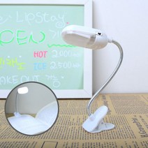 집게형스탠드 독서등 LED 북라이트 취침 공부등 침대 책상조명 각도조절 스탠드