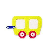 [응다팔아6279] 테이프형자석 펠트꾸미기 가을게시판 파티션악세사리 메모지고정 학원지우개, ★★옵션확인必 펠트 포토객차(연두) (18X11cm), ★★단일상품