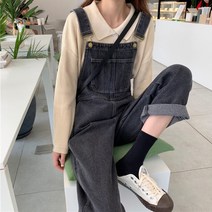 캠핑클럽 성유리 점프수트 오버롤 데님 멜빵바지