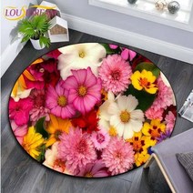 멍석 러그 타로 북유럽 원형 만다라 골드 로즈 라운드 카펫 공간 바닥 매트 거실 욕실 주방 현관, 60cm, 8