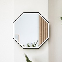 LED 간접 비비안 8각 거울 800x800, LED없음, 네이비