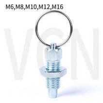 217 핸들 억제 가능한 플런저 스프링 핀 인덱싱 리턴 타입 M6 M8 M10 M12M16 잠금 나사 인덱스 볼트 재고 있음, 01 VCN217-LK_04 M10-6