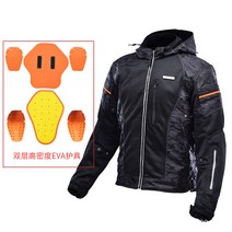 카모 메쉬 오토바이 라이더 바람막이 재킷 남성 여름 통기성 자켓 밀리터리룩 라이딩 바이크 배달대행, 블랙