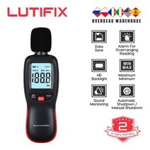 층간소음측정기 소음계 LUTIFIX WT85 미니 디지털 사운드 레벨 미터 30 130db 노이즈 테스터 데시벨 볼륨 측정기, Black