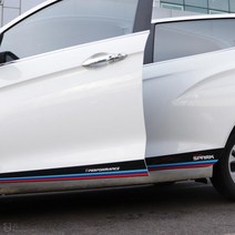 [JS AUTOMOTIVE] 쉐보레 더넥스트스파크 도어가니쉬 삼색 튜닝 몰딩 랩핑 엠블럼 데칼스티커 인테리어 악세사리 용품, A타입, 블랙_프랑스