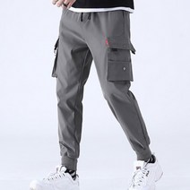 라벨포인트 카고 바지 시보리조거 팬츠 INSUM20 남자 긴 허리 밴딩 카코