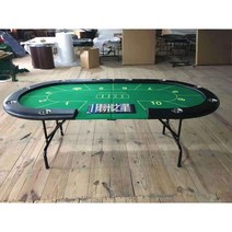 텍사스 홀덤 포커 테이블 게임 카드 보드 블랙잭 바카라 카지노 접이식, 그린240X120CM