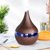 300ml 가습기 미니 airbedroom airpurifier 기기 아로마 확산 증발기 분무기 foroffice ledatmosphere 램프, 깊은 곡물 2, 협력사