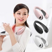 아트박스/에코벨 kc인증 3단온도조절 넥밴드 히터/목난로 워머 온풍기, 넥밴드 목걸이 히터 블랙