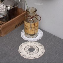 레이스 받침대 꽃병 화병 꽃집 카페 예쁜 아이방 깔개