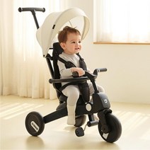 블랙 페달조절 접이식 유모자전거 세발 아기유모차 가벼운 유모차형 유아 3살 추천 베이비 조종 영아