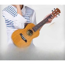 우쿨렐레 엔트리 입문용 악기 소형 기타 23인치 학생 어린이 초보자, 26로그컬러 + 초보자 선물가방