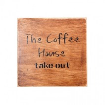 자작나무 우드 핸드메이드 카페 컵받침 티코스터, 자작나무 컵받침 커피하우스