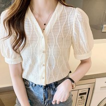 셔링 반팔블라우스 블라우스예쁜곳 블라우스맛집