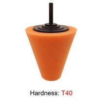 3@ #3 인치 Burnishing 연마 콘 자동차 허브 버핑 스폰지 액세서리 전기 드릴에 사용되는 휠, 03 Orange 80mm