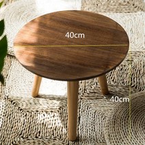 미국식 농촌 침실 베란다 유러피안 빈티지 티테이블 구제 코타츠, T04-숯 40x40x40