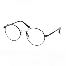 남녀공용 튼튼한 티타늄 바디 데일리 동글 안경 안경테