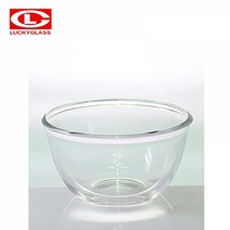 기타 럭키글라스볼 유리그릇 요거트 디저트 샐러드볼 400ml, 단품, 단품