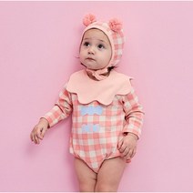리틀티니 젤리빈바디슈트 피치 여아 분홍 발렌타이 화이트데이 이벤트룩