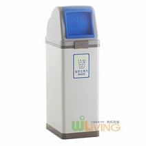 [위드리빙] 버드형스틸휴지통 (100L/스틸+ABS뚜껑) (WL-2275), 분류명:플라스틱(카키-SPK), 단품