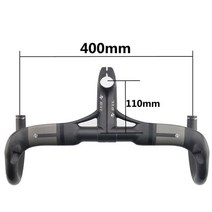 rxl sl 1-18 스템 내부 라우팅 ud 글로시 레이싱 바이크 드롭 핸들과 통합된 로드 카본 핸들바, 회색 매트 400-110, 그레이 매트 400-110
