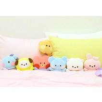 BTS BT21 미니니 소울메이트 쿠션 인형 베개 정품 굿즈, 혼합/망