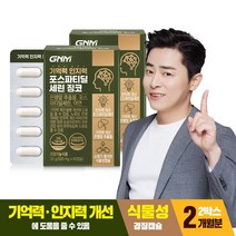 [1박스당 1개월분] GNM 기억력 인지력 포스파티딜세린 징코 / PS 은행잎추출물 두뇌건강, 2박스, 60캡슐
