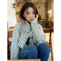 city sky 체크무늬 머플러