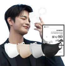 [오늘주문 오늘도착] 시노펙스 KF80 여름용 숨쉬기편한 컬러 12매, KF80 블랙, 중형(M) 10매