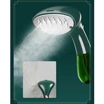 스팀다리미 홈쇼핑 스티머 스타일러 다림질 휴대용, 그린 업그레이드-스테인리스 패널