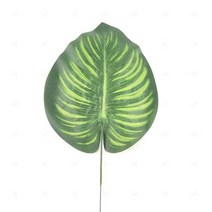 인조 모조 야자수 조화 실내 데코 디피 꽃꽂이 수박잎, 철잎