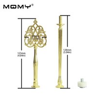 케이크도구 개/몫 새로운 디자인 모양 뜨거운 판매 도구 웨딩 골드 액세서리 금속 2 층 케이크 스탠드 피팅 스파츌라 돌림판