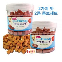 반려견 건강 영양간식 2종세트 600g 루테인 초유, 1