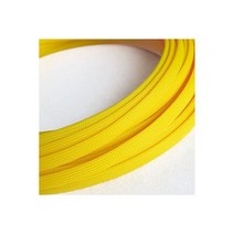 주름관 자재 배관 덕트 부속 스텐 PET 확장 케이블 슬리브 2mm ~ 40mm 타이트 브레이드 고밀도 경도 절연 라인 보호 와이어 랩 글 랜드 외장 슬리브주름관, UV Yellow, 1개