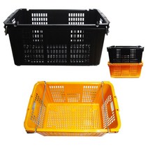 플라스틱운반상자 이사바구니 이삿짐바구니, 노랑만