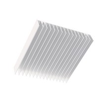 컴퓨터 힘 IC LED를위한 알루미늄 열 싱크 냉각기 회로판 냉각 탄 미익 100x100x18mm, 설명, 실버