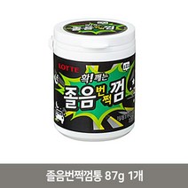 롯데 졸음번쩍 껌통 87g 1개 사무실 간식 졸음 껌, 본상품, 본상품
