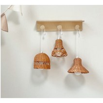 라탄 전등갓 라탄조명 주방식탁등 펜던트조명 실내인테리어 DIY 감성캠핑, 밝은색